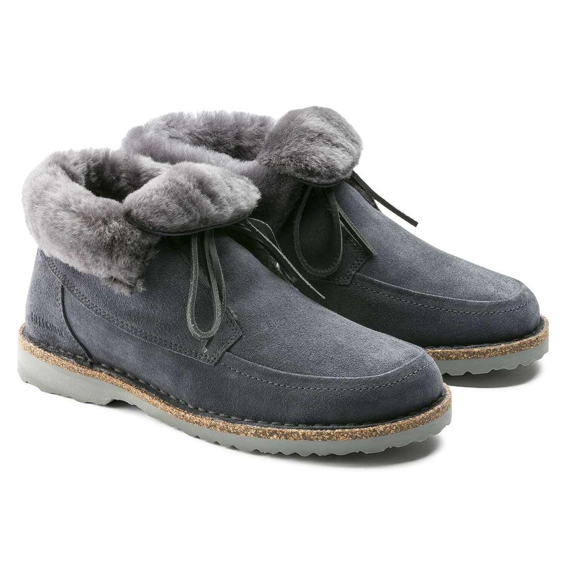 Deep Grey Birkenstock Bakki Suede Leather Women's Boots | IUlUH7FZVMY