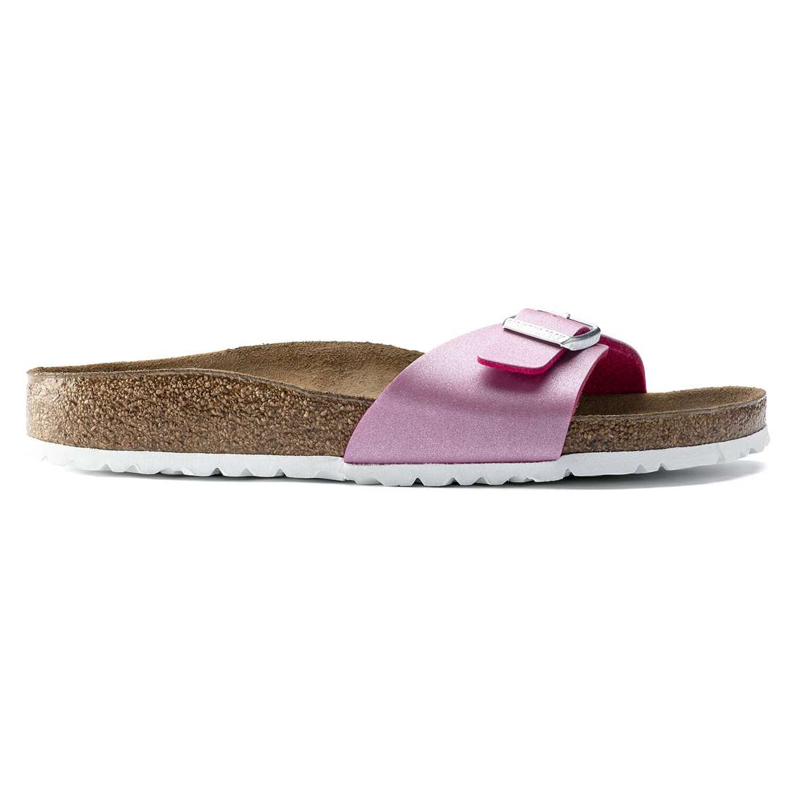 Fuchsia Birkenstock Madrid Birko-Flor Women's One Strap Sandals | BaHSxwWcB4Q