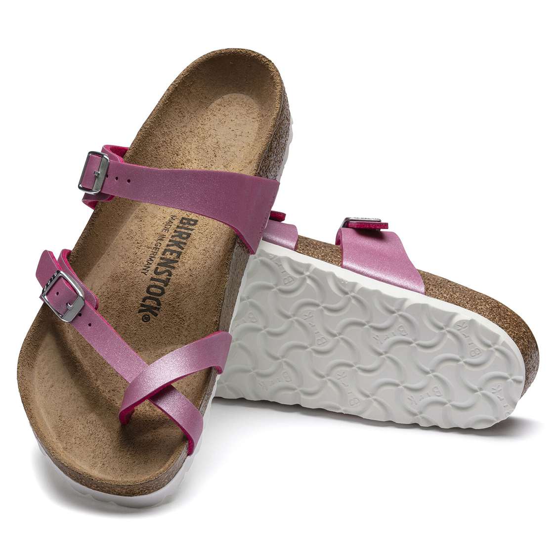 Fuchsia Birkenstock Mayari Birko-Flor Women's Two Strap Sandals | rCX1PLfYXqu