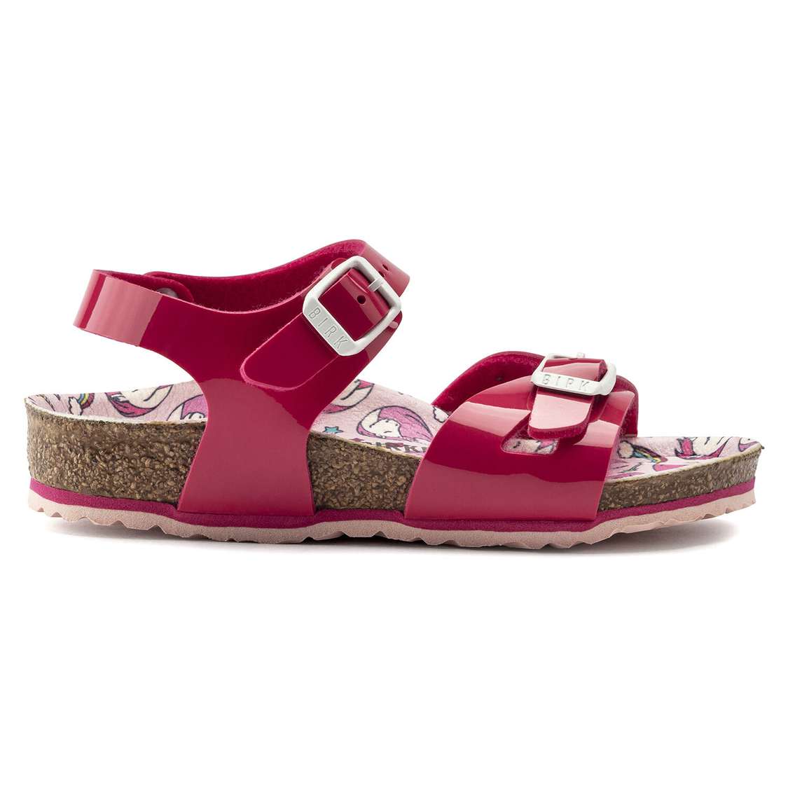 Fuchsia Birkenstock Rio Birko-Flor Kids' Girls Sandals | kqi5tgGJ5K7