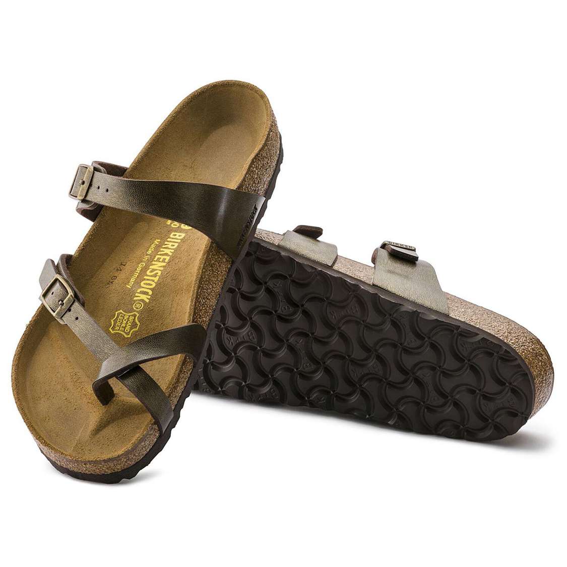 Gold Brown Birkenstock Mayari Birko-Flor Women's Thong | WyJTmr3UXsG