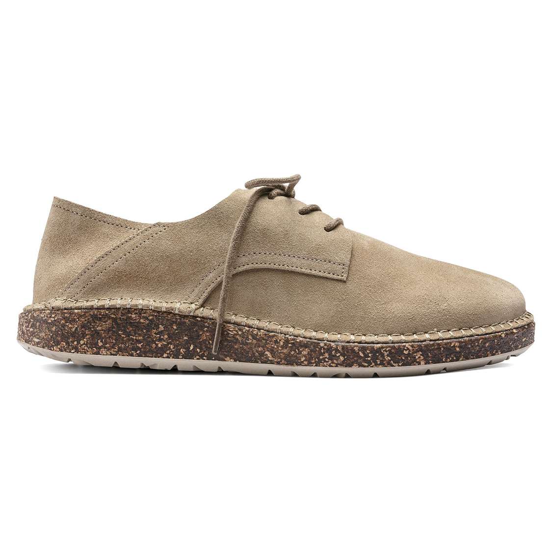 Green Birkenstock Gary Suede Leather Men's Lace Up Shoes | Q2nDUDDlHIo