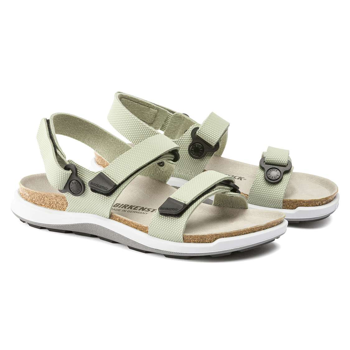 Green Birkenstock Kalahari Birko-Flor Women's Back Strap Sandals | PWpmg2SzdaG