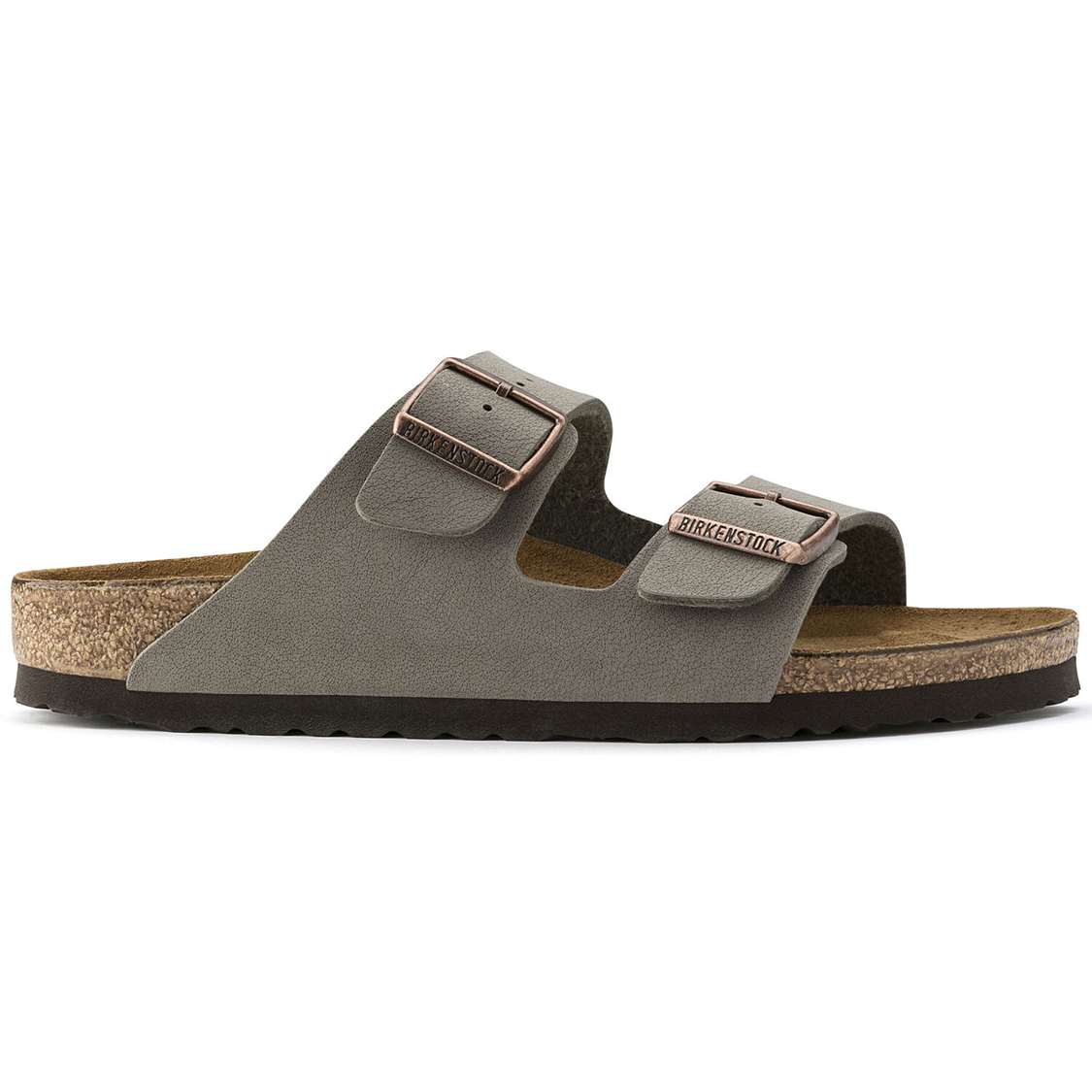 Grey Birkenstock Arizona Birkibuc Women's Two Strap Sandals | QxgasIv4Lyq