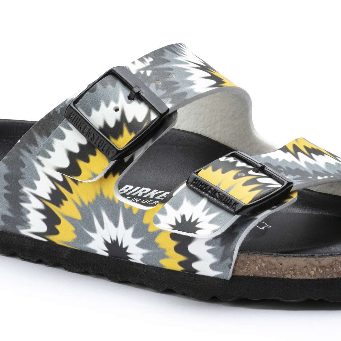 Grey Birkenstock Arizona Birko-Flor Women's Two Strap Sandals | mcGrQytK4xV