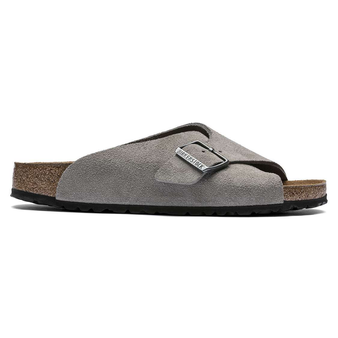 Grey Birkenstock Arosa Soft Footbed Suede Leather Women's Two Strap Sandals | Fls2umciyfB