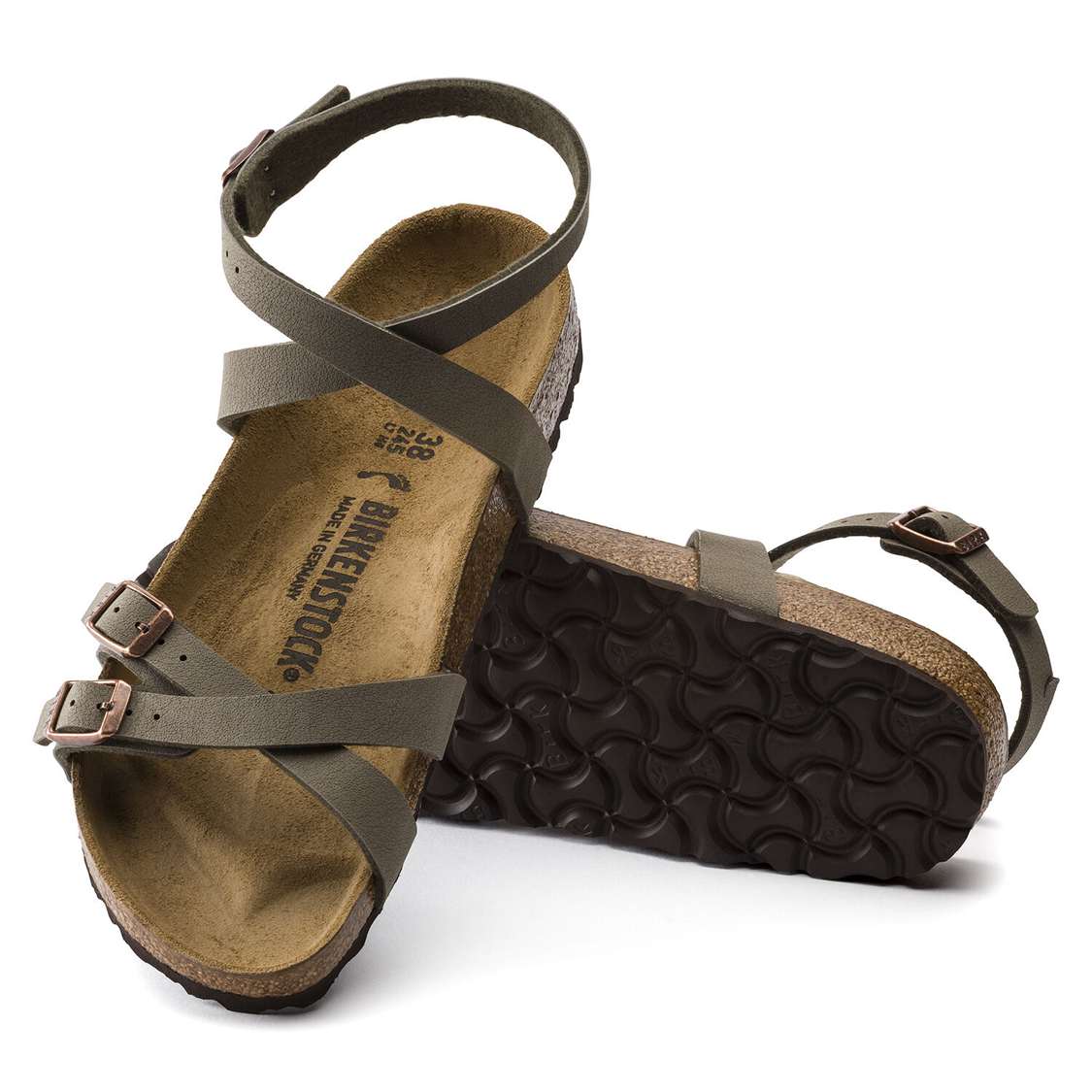 Grey Birkenstock Blanca Birkibuc Women's Multi Strap Sandals | oaNRbRC55tg