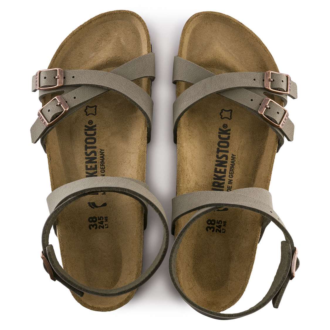 Grey Birkenstock Blanca Birkibuc Women's Multi Strap Sandals | oaNRbRC55tg