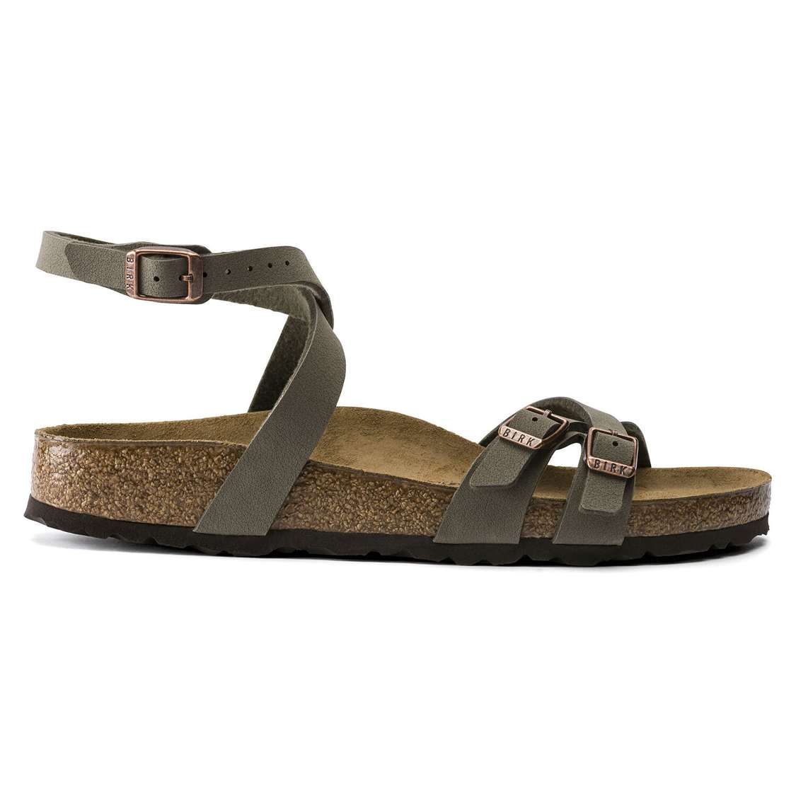 Grey Birkenstock Blanca Birkibuc Women's Multi Strap Sandals | oaNRbRC55tg