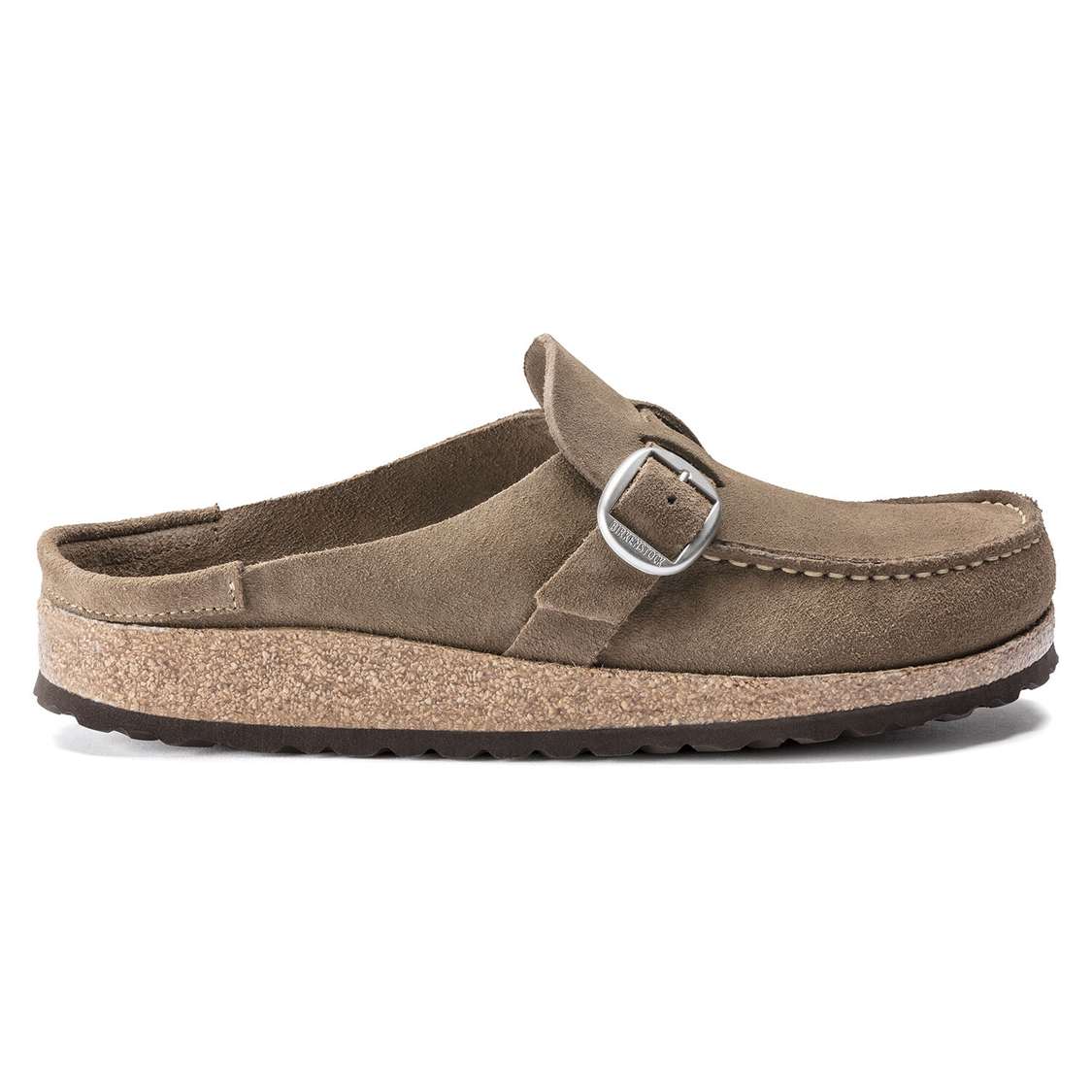 Grey Birkenstock Buckley Suede Leather Women's Clogs | CFg27KYLarX