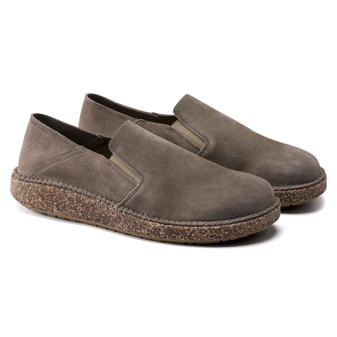 Grey Birkenstock Callan Suede Leather Men's Low Shoes | DiI5CDtnVo6