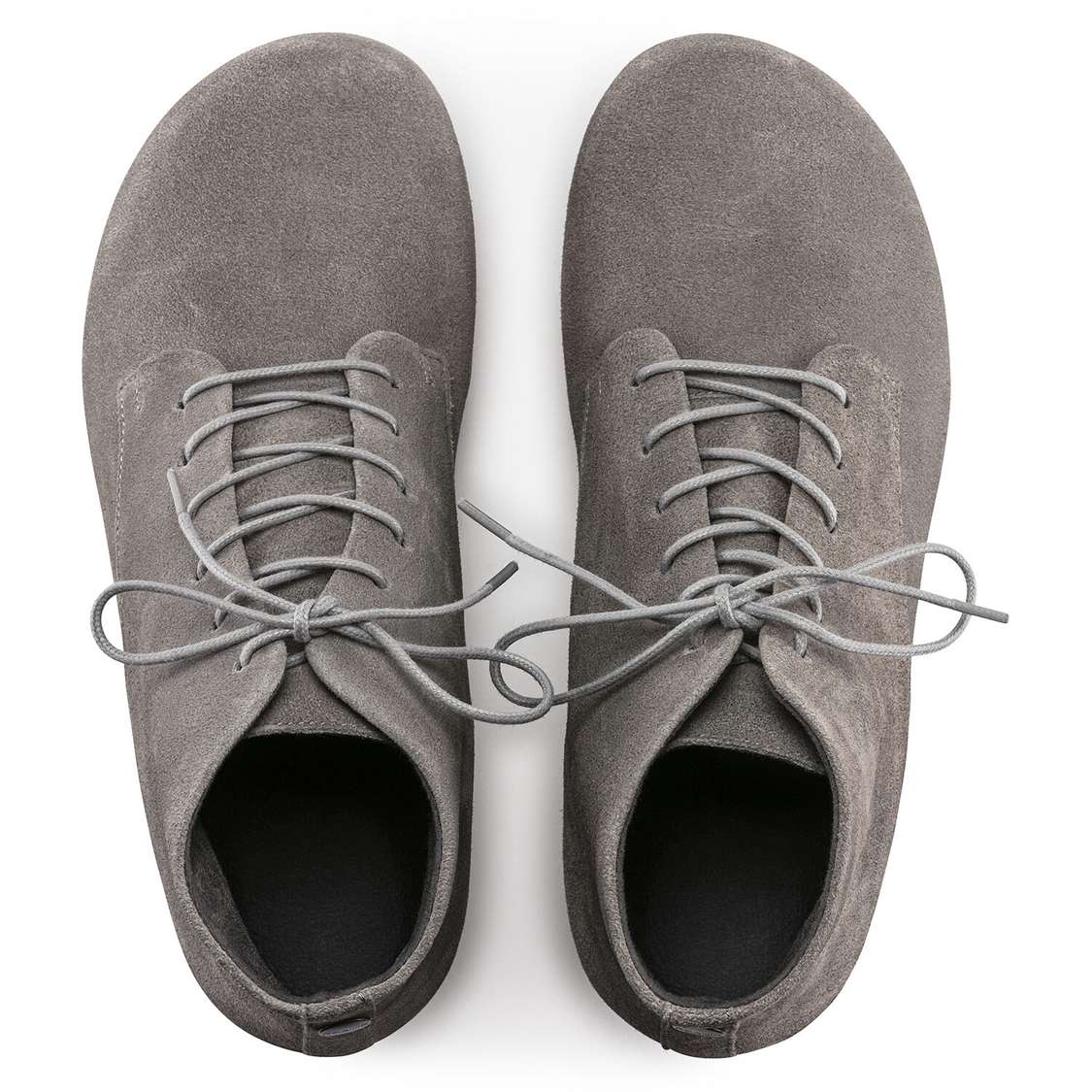 Grey Birkenstock Edith Suede Leather Women's Lace Up Shoes | RXgE6PkqgZN