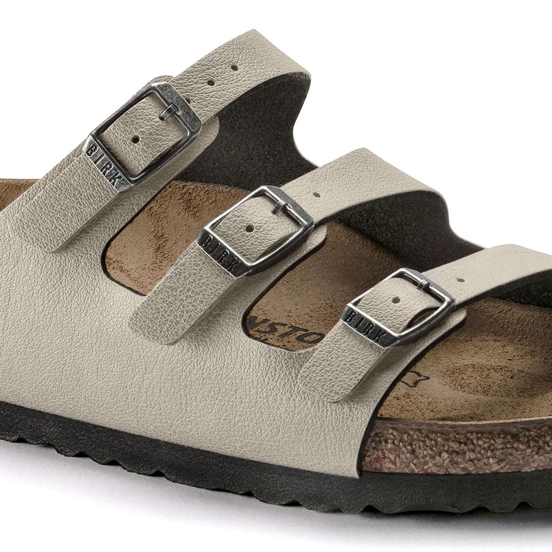 Grey Birkenstock Florida Fresh Birko-Flor Women's Multi Strap Sandals | mHGLr4n54ZN