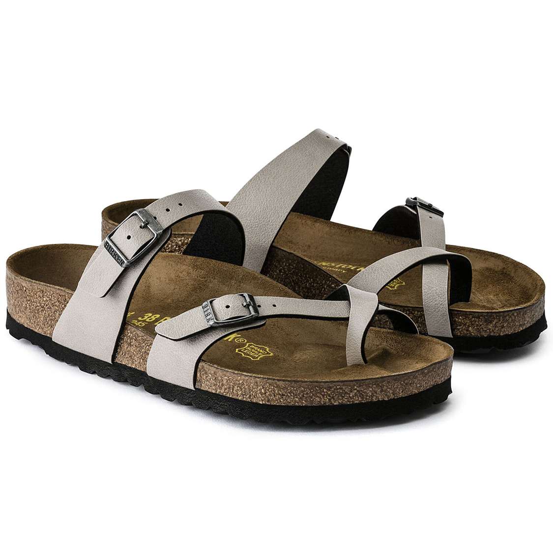 Grey Birkenstock Mayari Birko-Flor Women's Thong | 3EtVizYFFqe