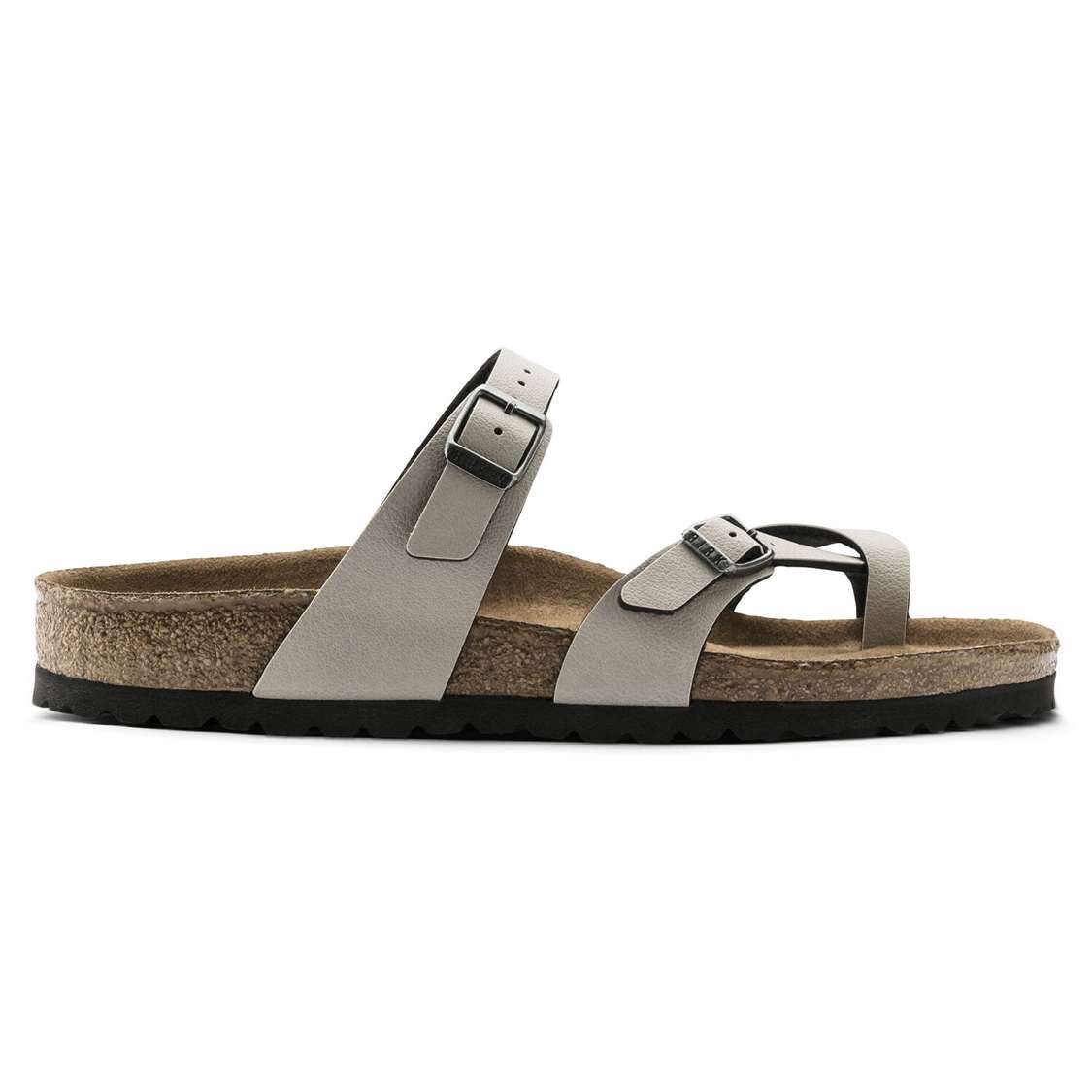 Grey Birkenstock Mayari Vegan Birko-Flor Women's Two Strap Sandals | 15vudPKVxSL