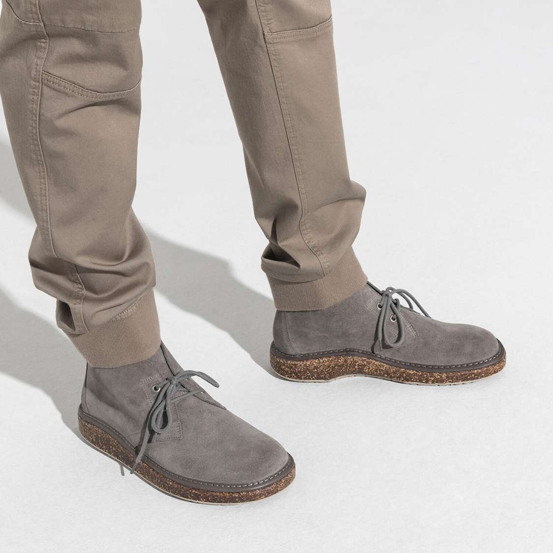 Grey Birkenstock Milton Suede Leather Men's Boots | cDVV5ajRm53