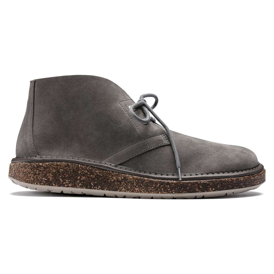 Grey Birkenstock Milton Suede Leather Men's Low Shoes | lyZYaB2NX4n