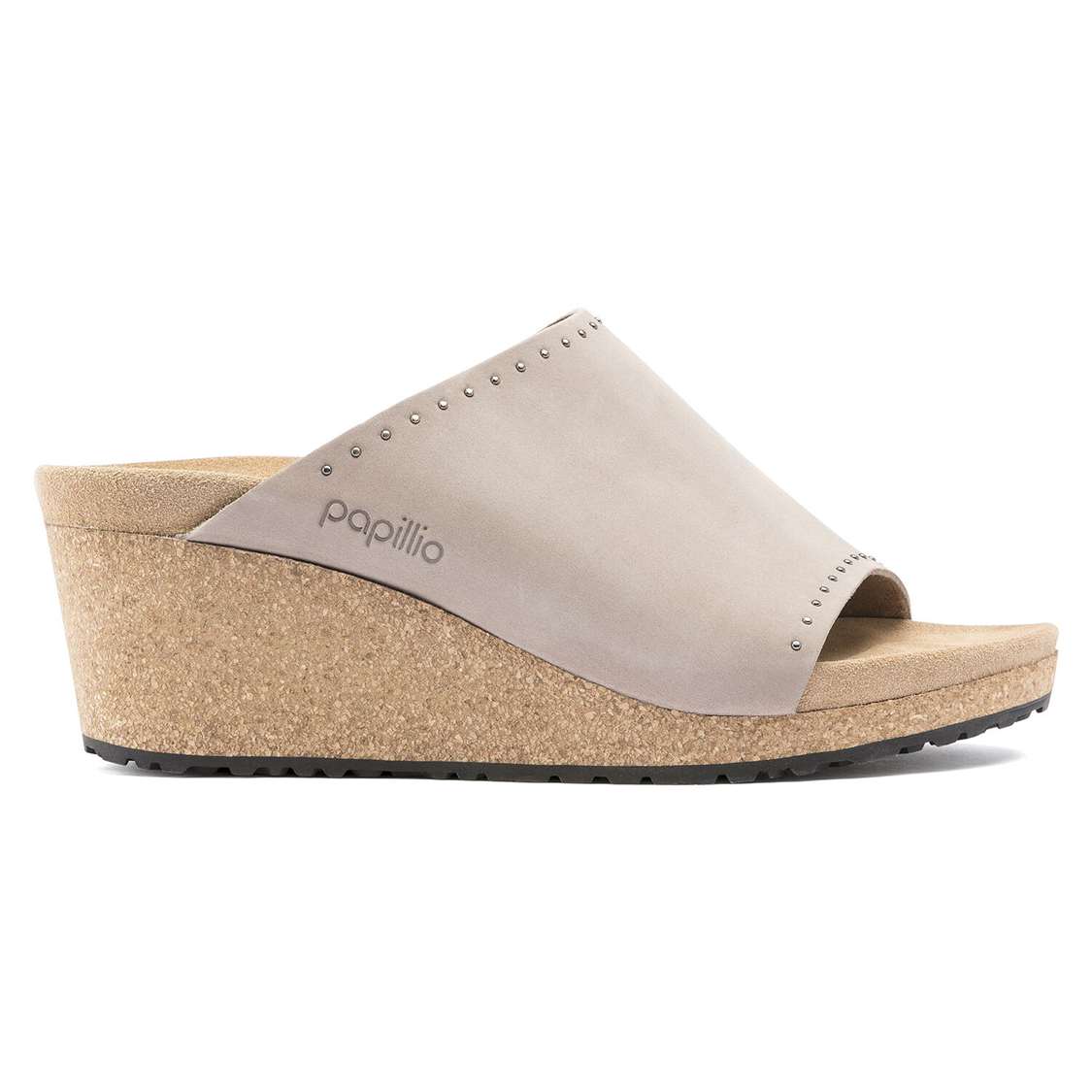 Grey Birkenstock Namica Nubuck Leather Women's Wedges Sandals | TMqVfD7hsq2