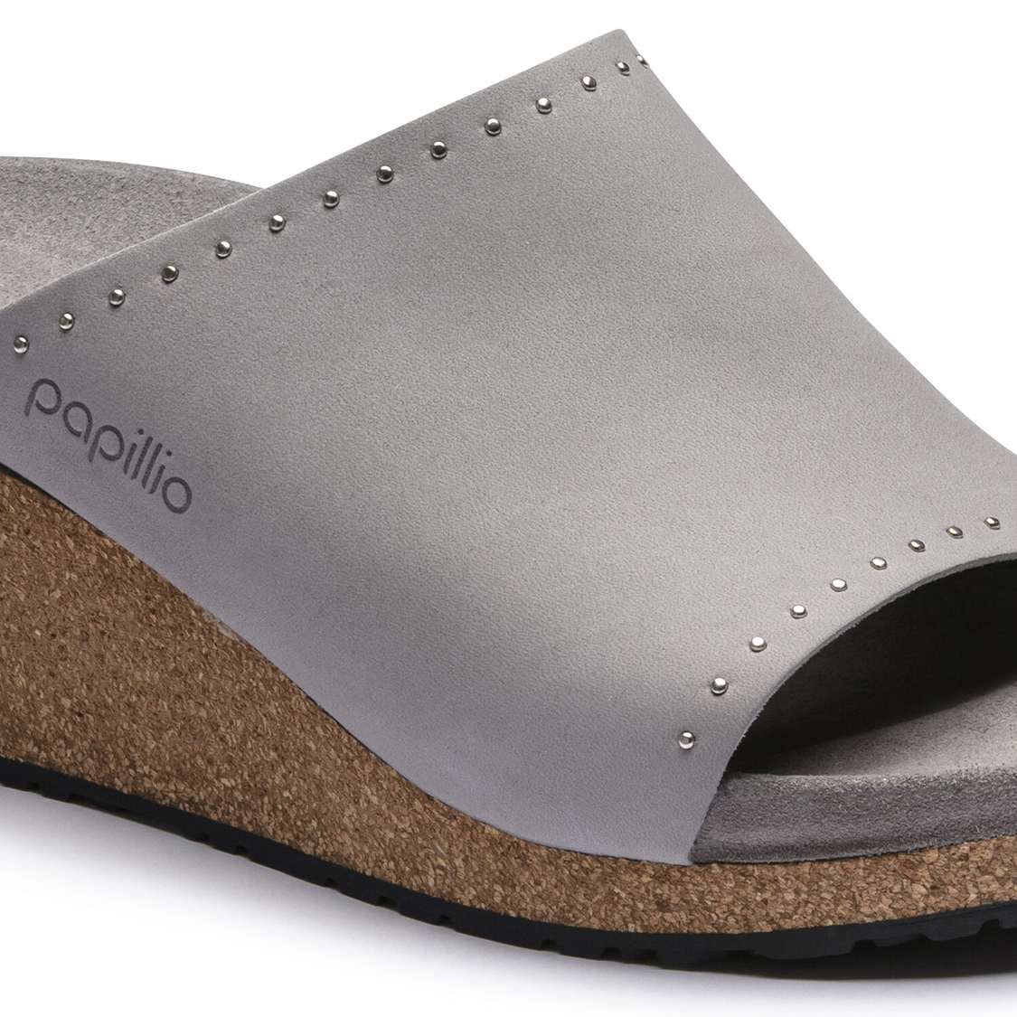 Grey Birkenstock Namica Nubuck Leather Women's One Strap Sandals | pjphpFtcudM