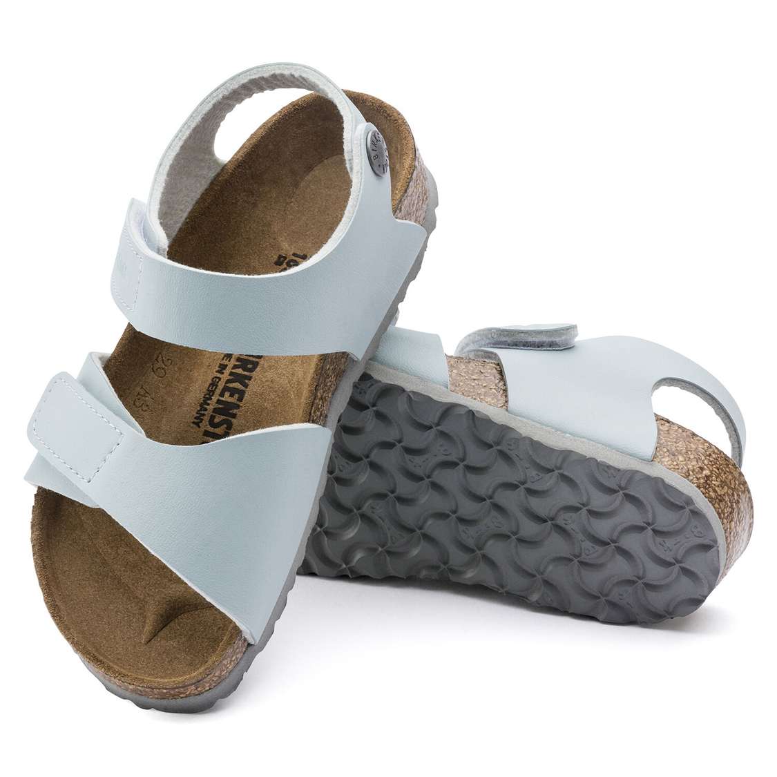 Grey Birkenstock Palu Birko-Flor Kids' Girls Sandals | SZes9UolqNS