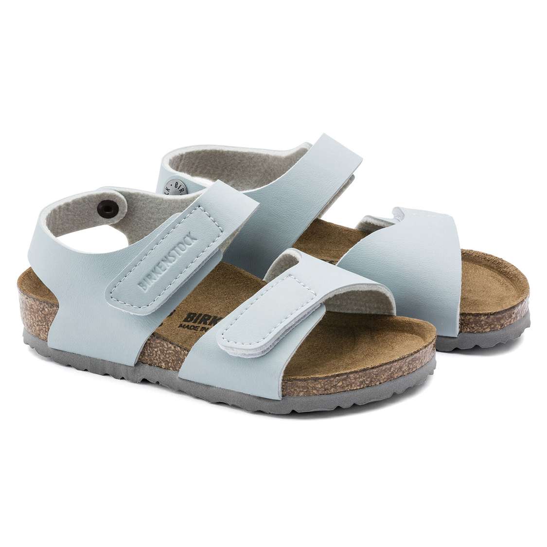 Grey Birkenstock Palu Birko-Flor Kids' Girls Sandals | SZes9UolqNS