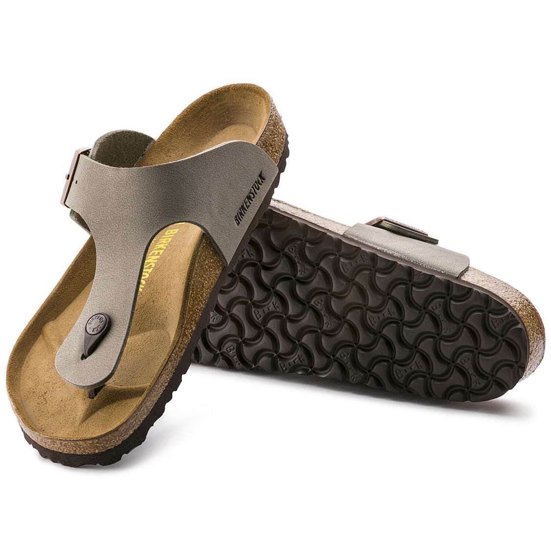 Grey Birkenstock Ramses Birkibuc Men's One Strap Sandals | UWhnmVrIslm