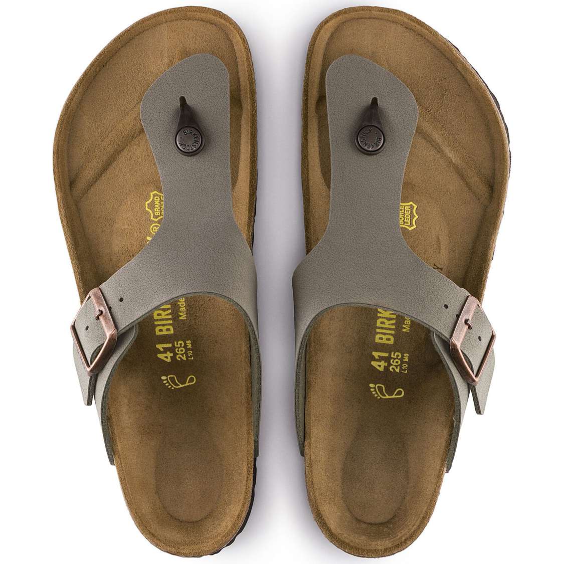 Grey Birkenstock Ramses Birkibuc Men's One Strap Sandals | UWhnmVrIslm