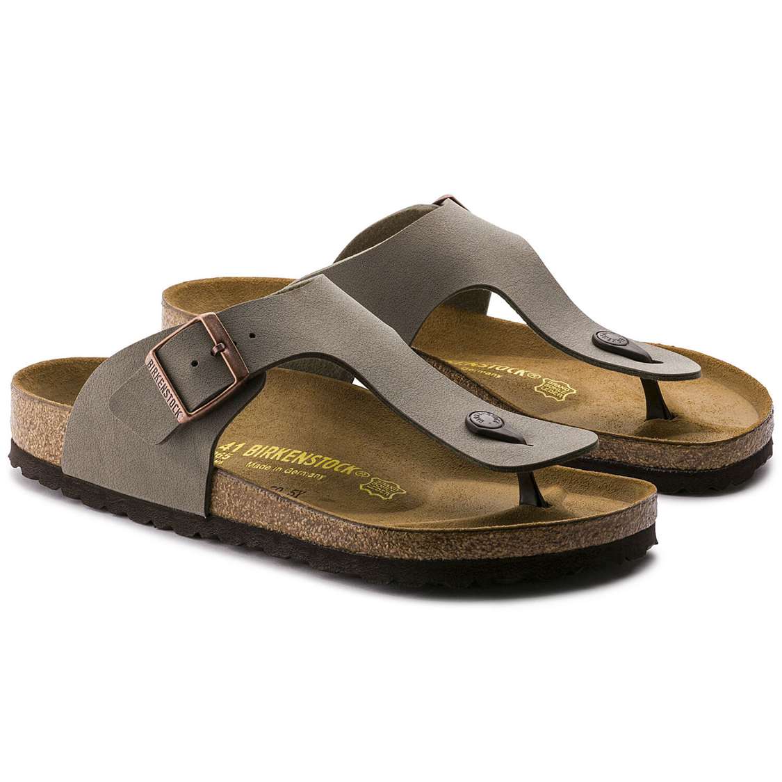 Grey Birkenstock Ramses Birkibuc Men's One Strap Sandals | UWhnmVrIslm