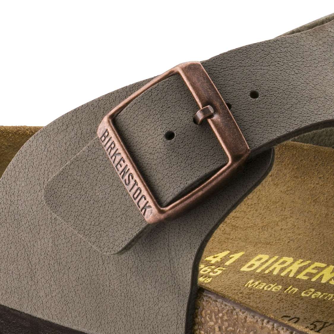 Grey Birkenstock Ramses Birkibuc Men's One Strap Sandals | UWhnmVrIslm