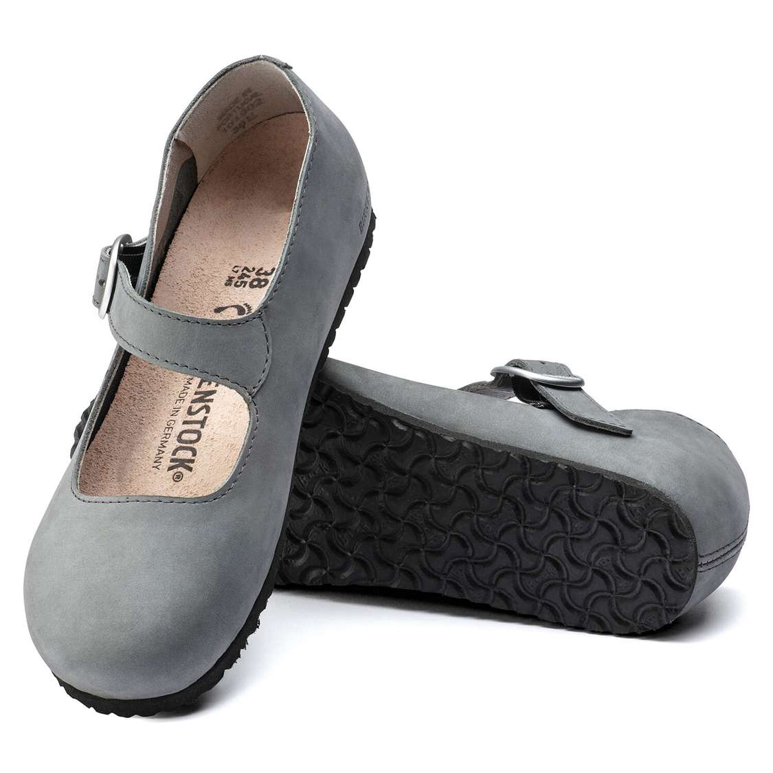 Grey Birkenstock Tracy Nubuck Leather Women's Low Shoes | R6orj2aPtFZ