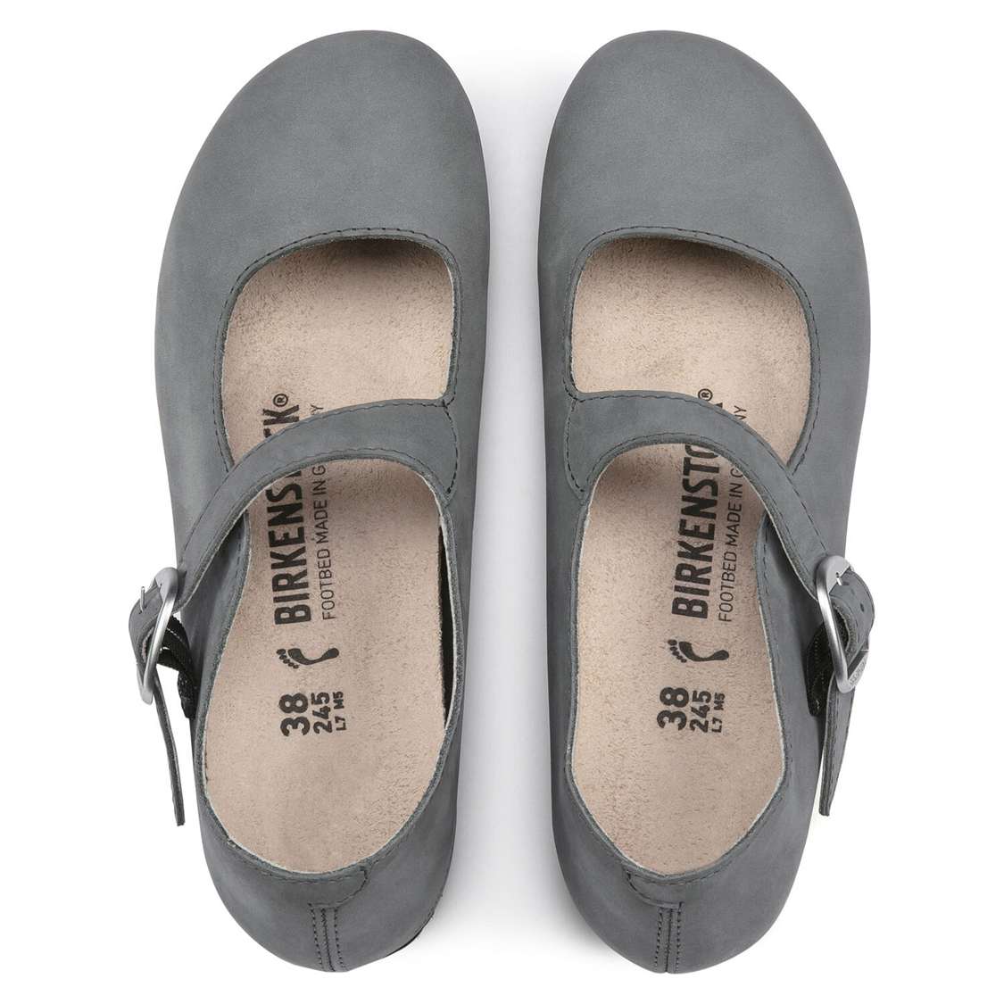 Grey Birkenstock Tracy Nubuck Leather Women's Low Shoes | R6orj2aPtFZ