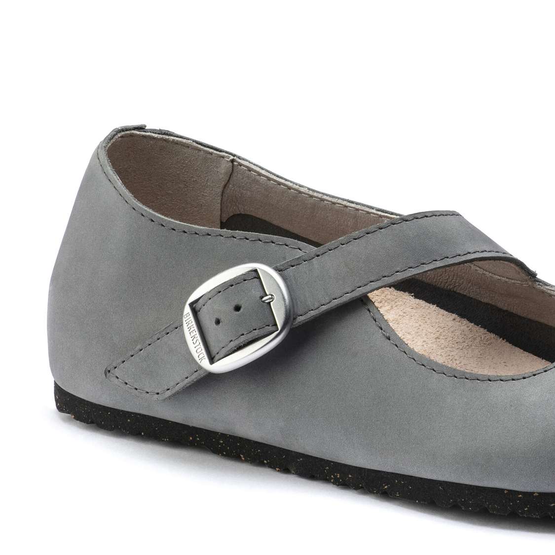 Grey Birkenstock Tracy Nubuck Leather Women's Low Shoes | R6orj2aPtFZ