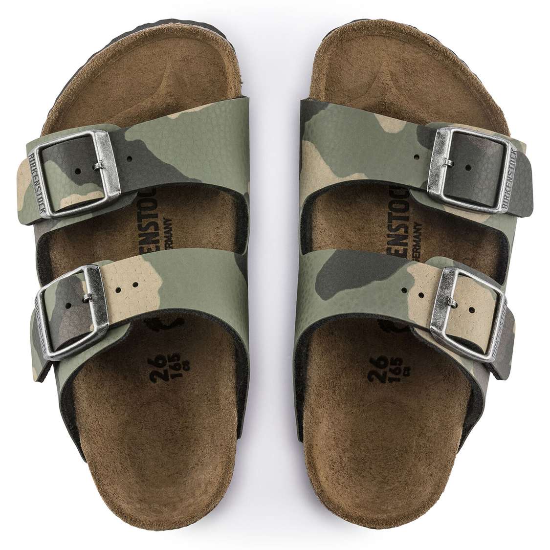 Khaki Birkenstock Arizona Birko-Flor Kids' Boys Sandals | 5pG2wrC2pHW