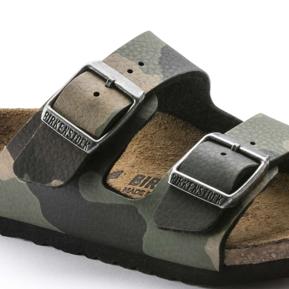 Khaki Birkenstock Arizona Birko-Flor Kids' Boys Sandals | 5pG2wrC2pHW