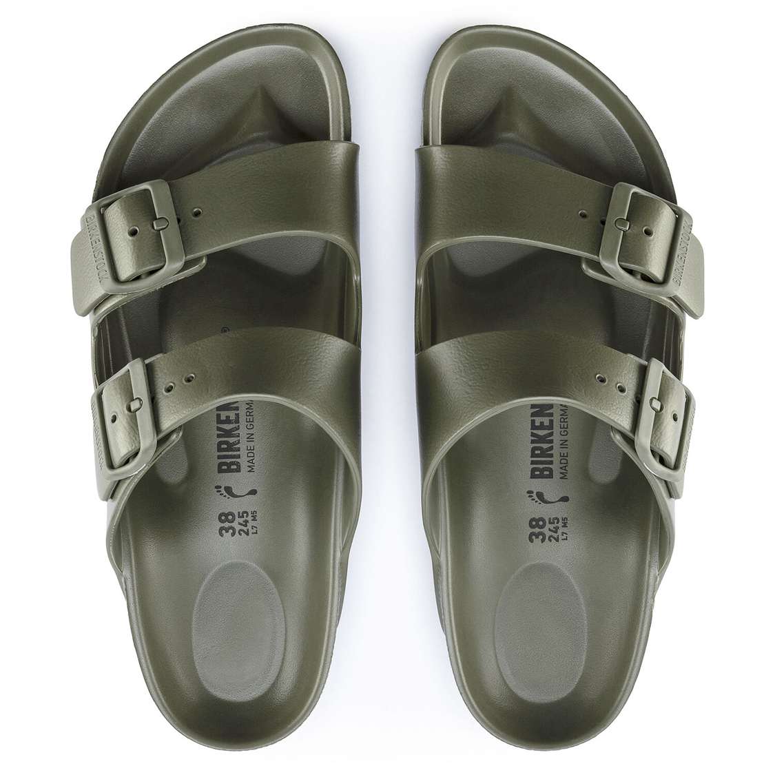 Khaki Birkenstock Arizona Essentials EVA Men's Water Friendly Sandals | JZcyQzSUVFc