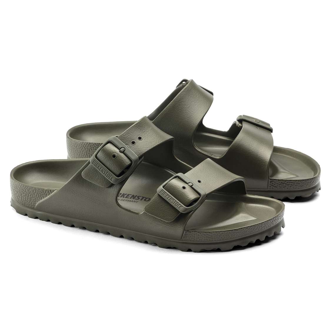 Khaki Birkenstock Arizona Essentials EVA Men's Water Friendly Sandals | JZcyQzSUVFc