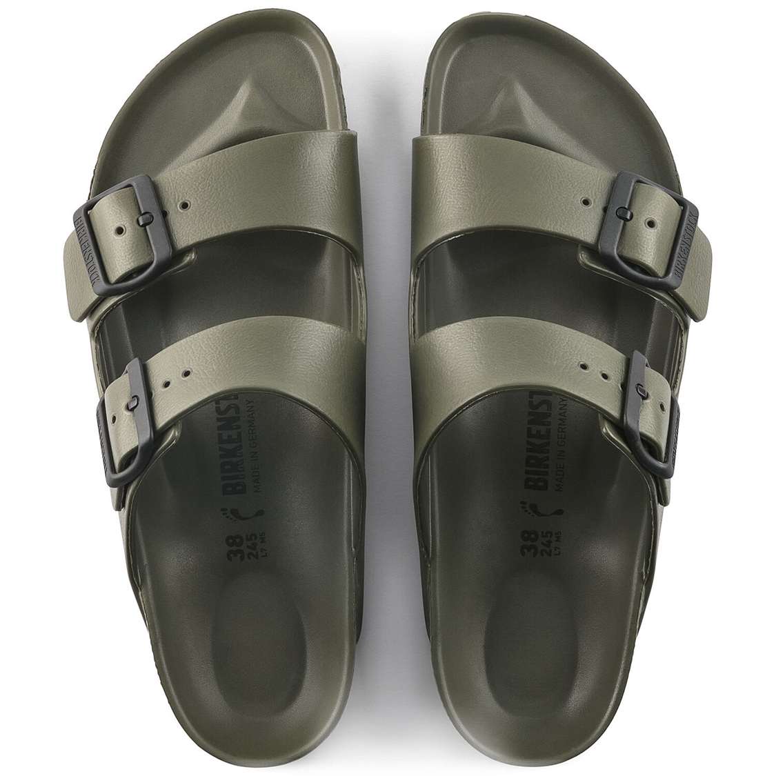 Khaki Birkenstock Arizona Essentials EVA Men's Water Friendly Sandals | XHDEYhrVlro