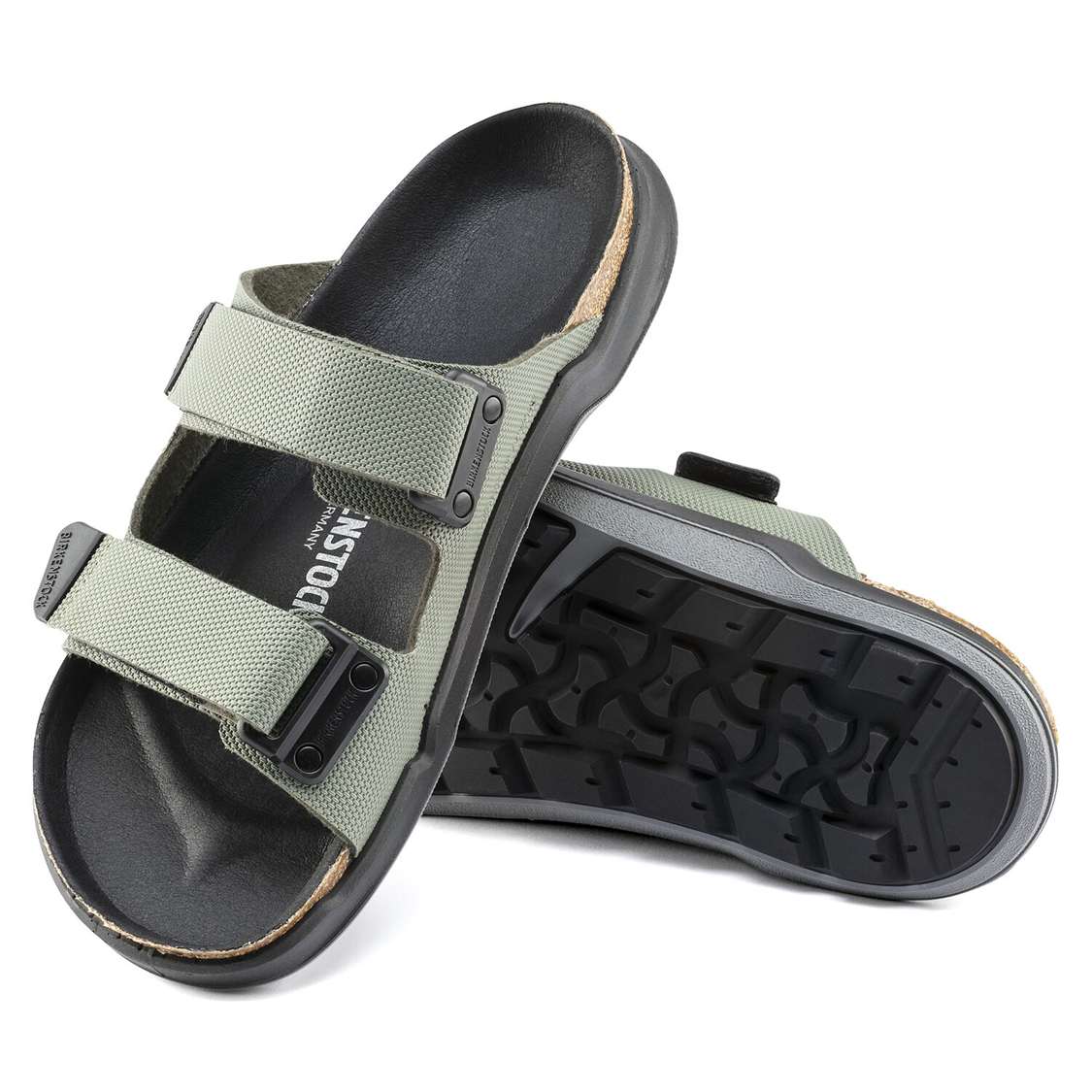 Khaki Birkenstock Atacama Birko-Flor Men's Two Strap Sandals | h1xWswMfdAo