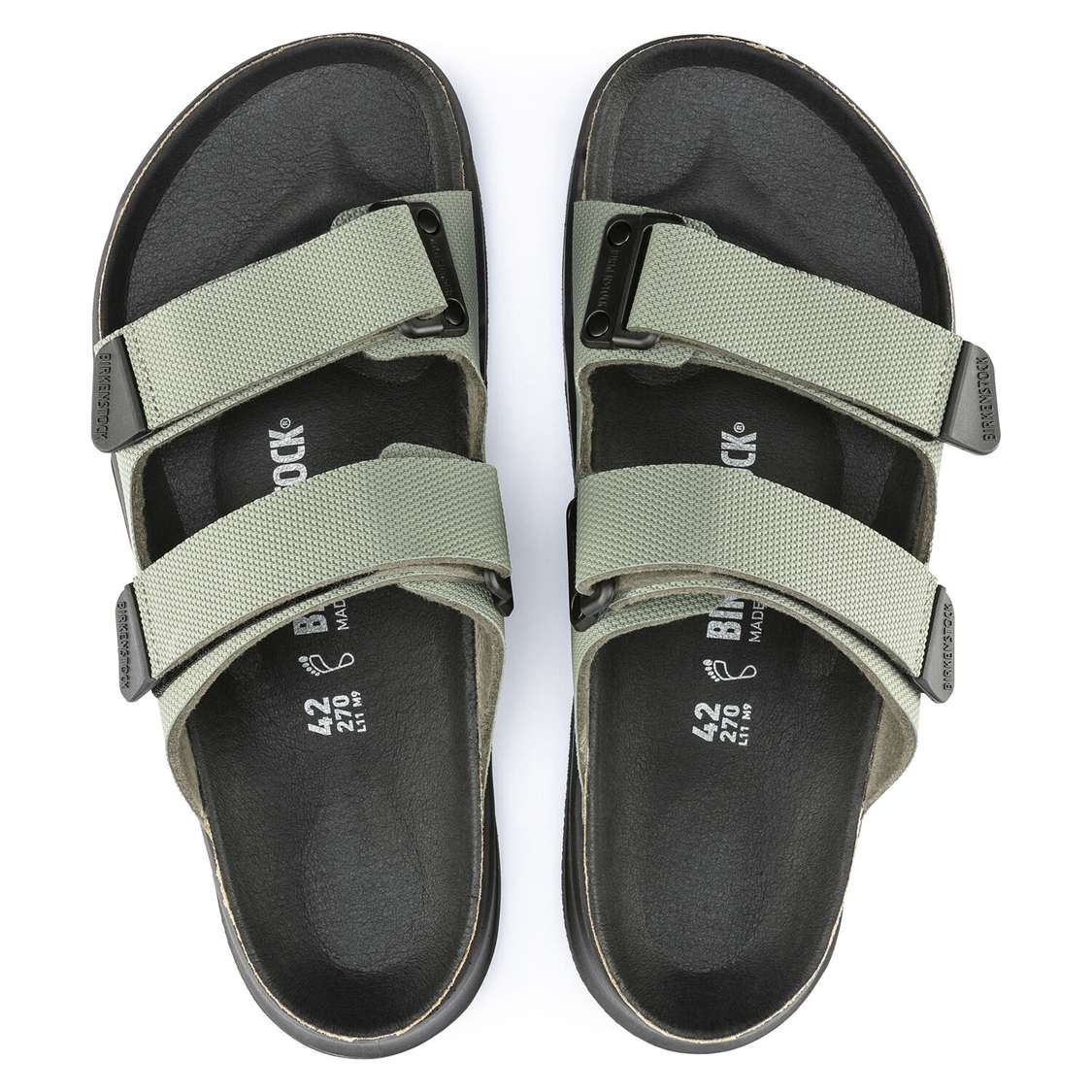 Khaki Birkenstock Atacama Birko-Flor Men's Two Strap Sandals | h1xWswMfdAo