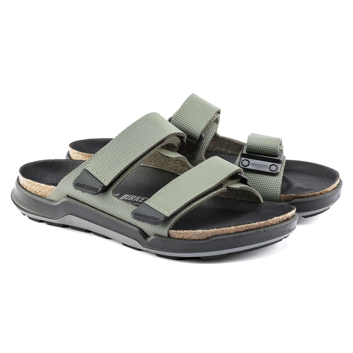 Khaki Birkenstock Atacama Birko-Flor Men's Two Strap Sandals | h1xWswMfdAo