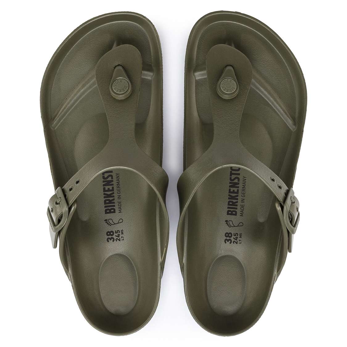 Khaki Birkenstock Gizeh Essentials EVA Men's Water Friendly Sandals | Ks2meyJQoJ1