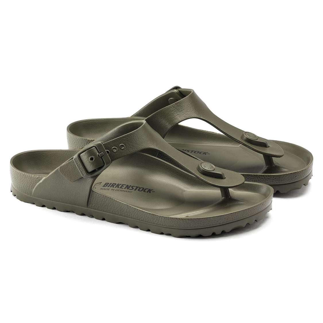 Khaki Birkenstock Gizeh Essentials EVA Men's Water Friendly Sandals | Ks2meyJQoJ1