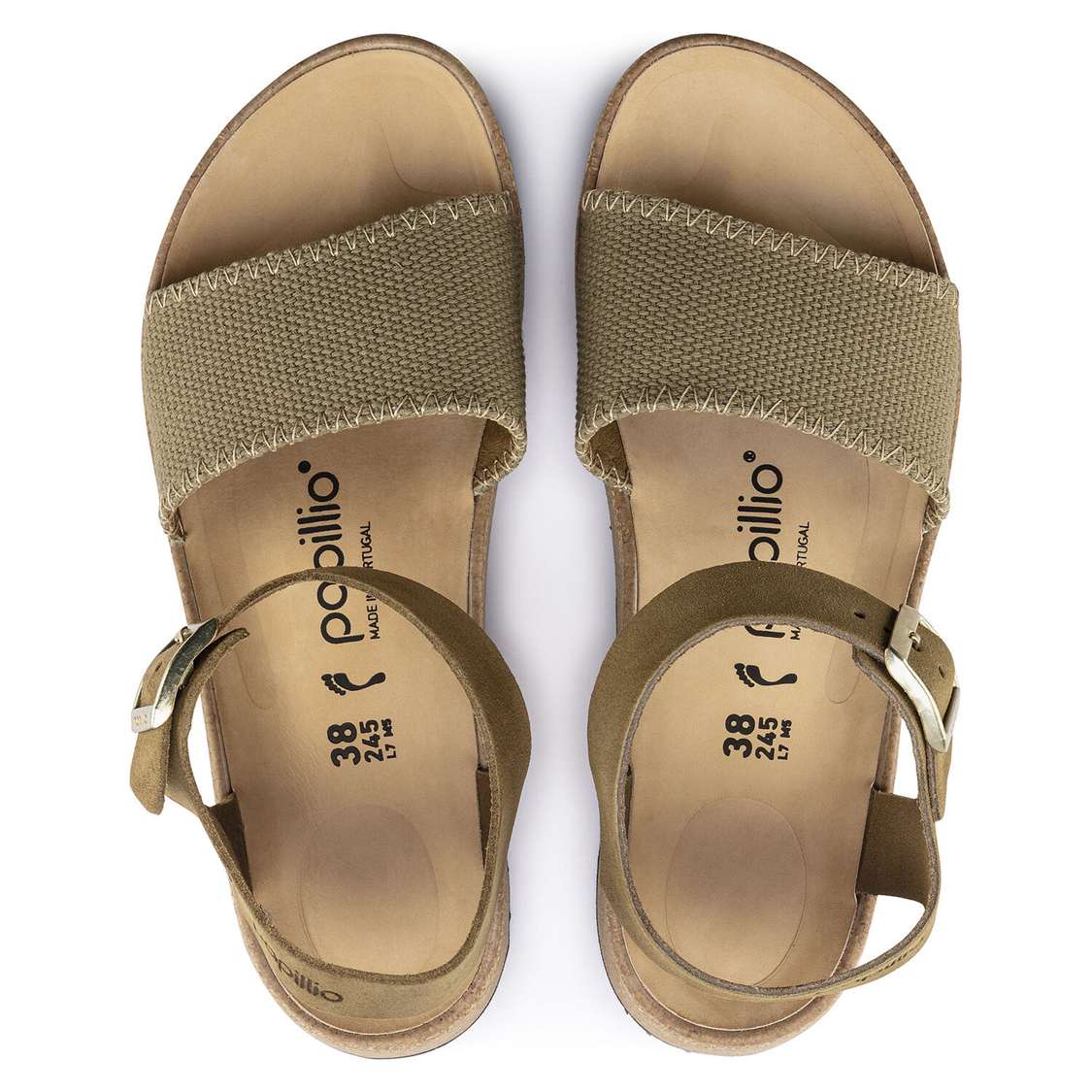 Khaki Birkenstock Glenda Suede Leather/Textile Women's Platforms Sandals | eWC9oJfxDbd