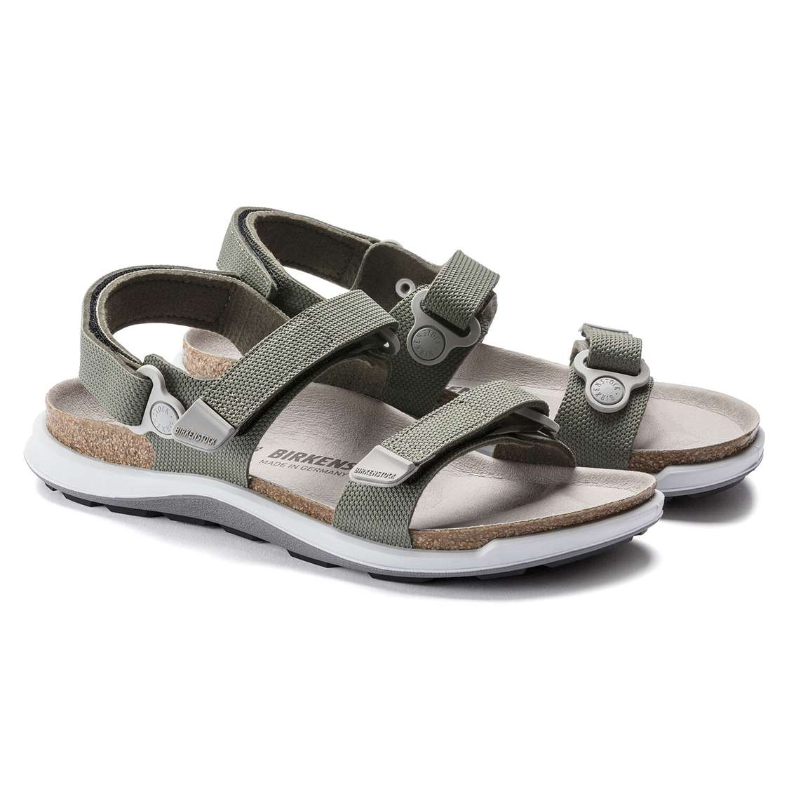 Khaki Birkenstock Kalahari Birko-Flor Women's Back Strap Sandals | aHAHqgK684O