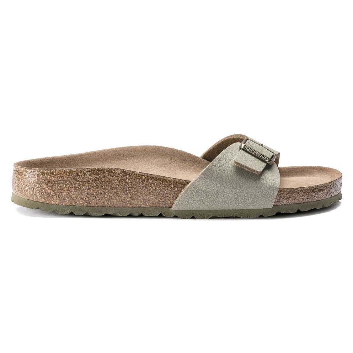 Khaki Birkenstock Madrid Vegan Birko-Flor Women's One Strap Sandals | YPFpcn7TCp5