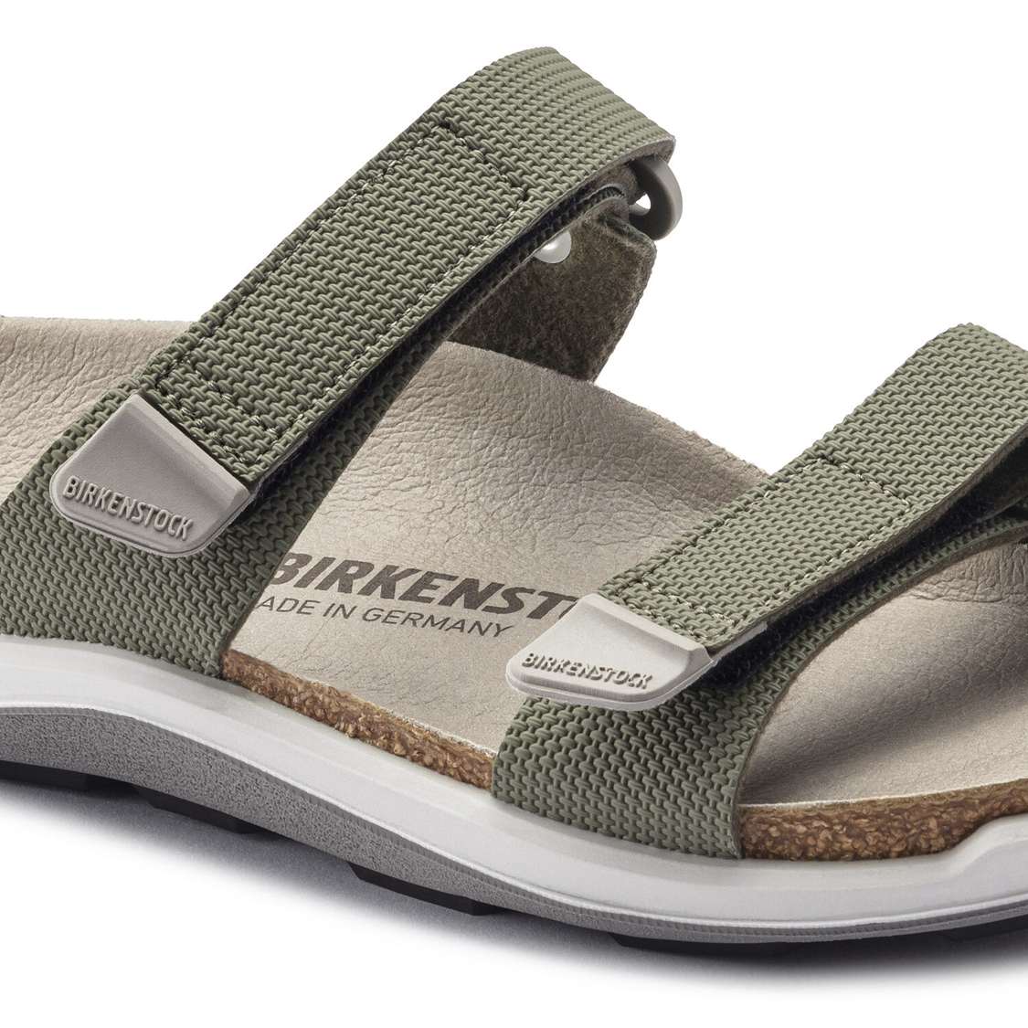 Khaki Birkenstock Sahara Birko-Flor Women's Two Strap Sandals | x7rUqOgdBl1