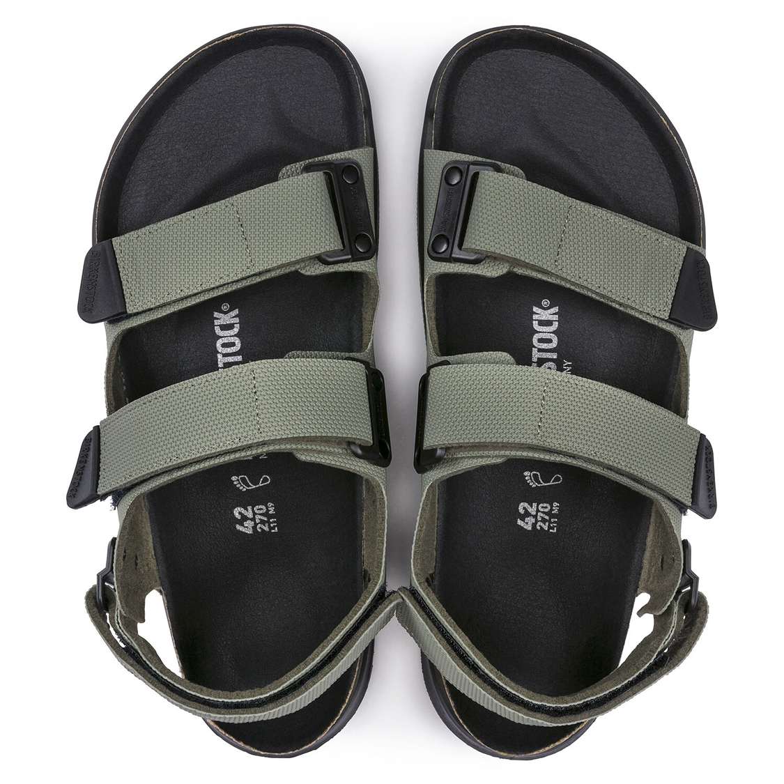 Khaki Birkenstock Tatacoa Birko-Flor Men's Two Strap Sandals | 57VPj8lDHxO