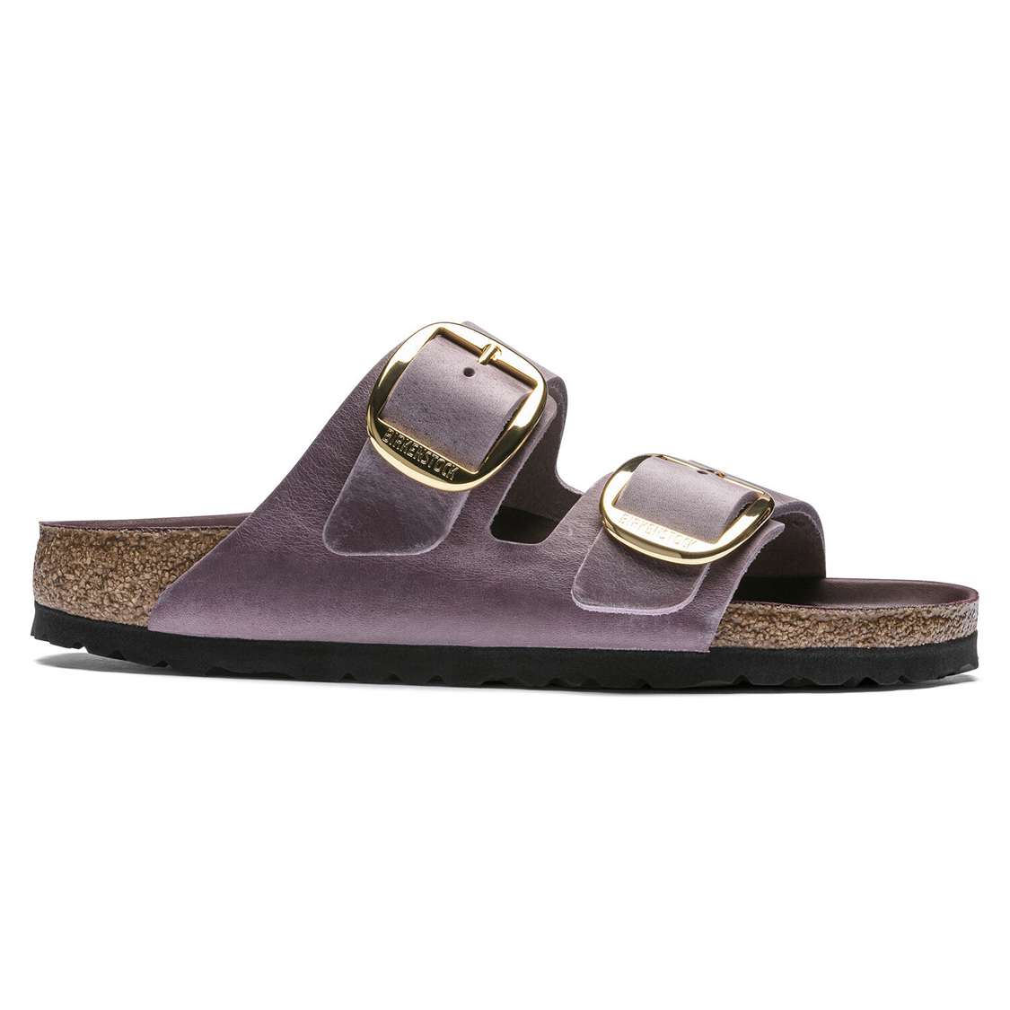 Lavender Birkenstock Arizona Big Buckle Oiled Leather Women's Two Strap Sandals | 4B8wKgetogB