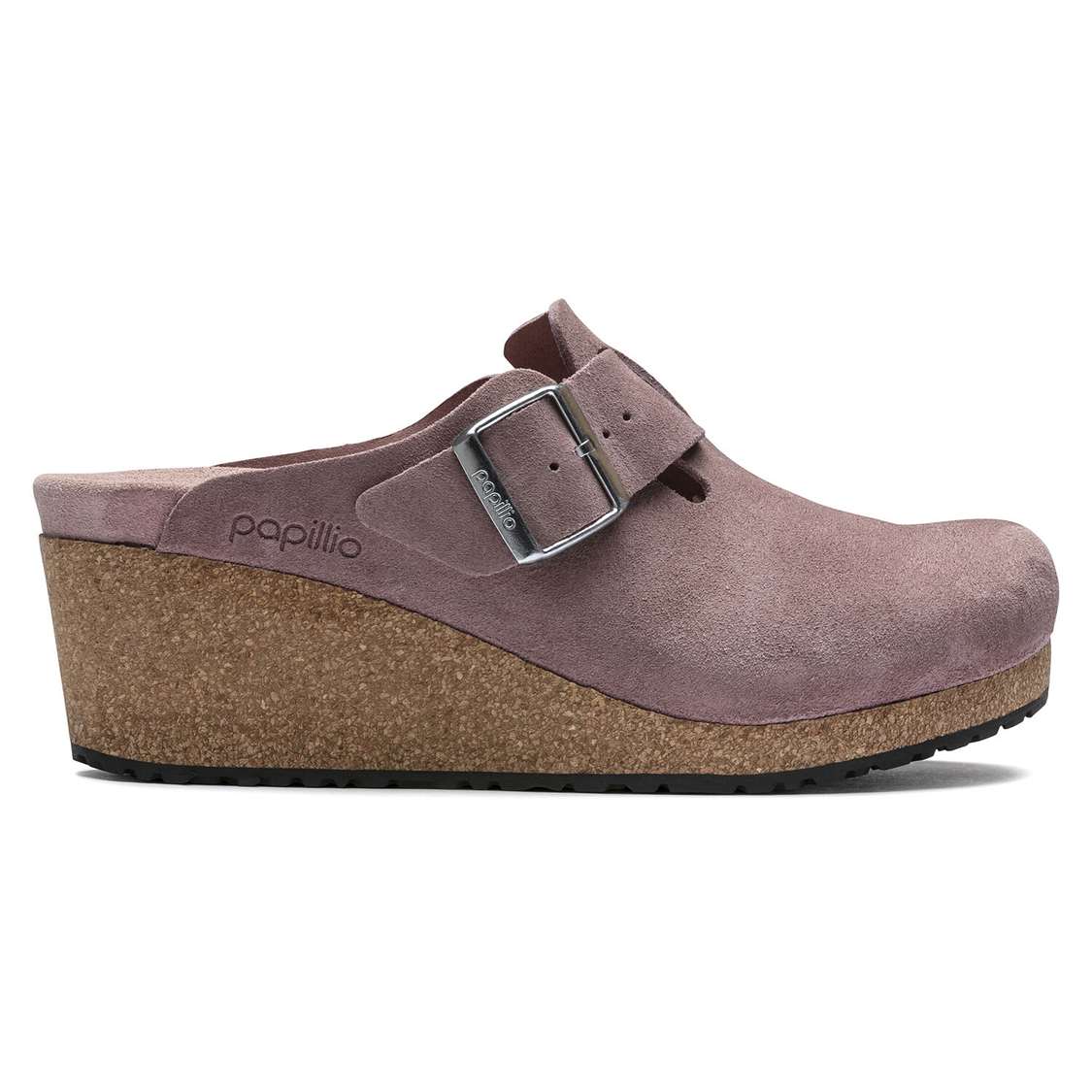 Lavender Birkenstock Fanny Suede Leather Women's Clogs | FrwusW2ms17