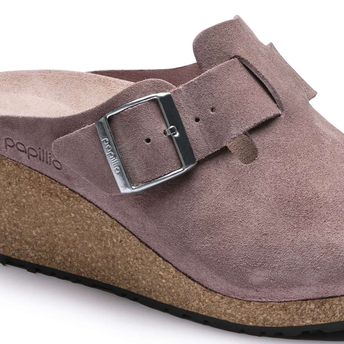 Lavender Birkenstock Fanny Suede Leather Women's Clogs | FrwusW2ms17